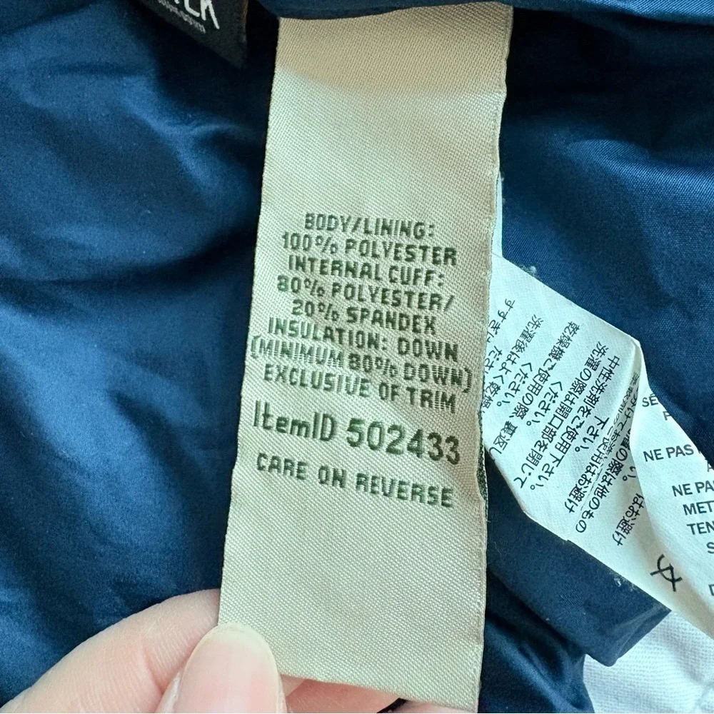 L.L. Bean Blue Ultrawarm Down Parka Jacket